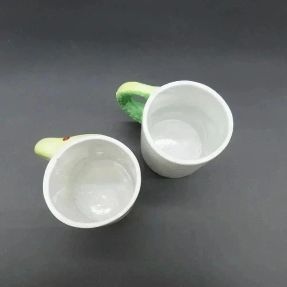 Vintage 70’s Ceramic Alligator Giraffe Neck Handle Child's Cup Mug Hand Painted - Picture 3 of 6